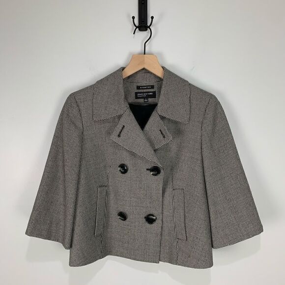 Jones New York Collection Blk/Wht Pattern Blazer - Picture 2 of 9